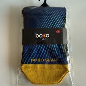 BOCO Gear Men's Athletic Marathon Socks - Navy and Gold size S/M - NWT